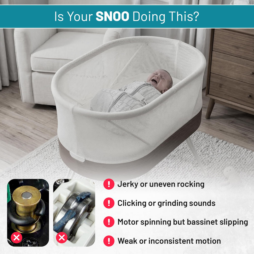 O-Ring Repair Kit for Snoo Smart Sleeper Bassinet (O-Rings, Full Tool Set & Motor Bearings)